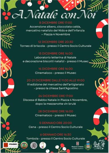 playbill Christmas in Castel Viscardo - Castel Viscardo